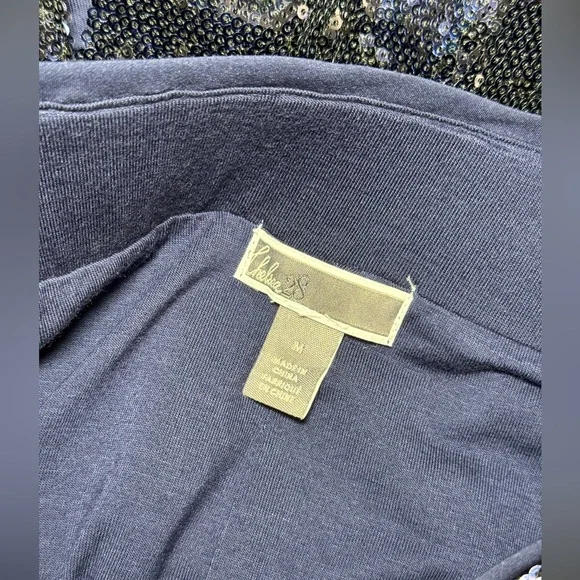 Chelsea28 Pull-on Midnight Blue Sequence Pencil Skirt. Size Medium (Worn ONCE!) - Picture 8 of 10